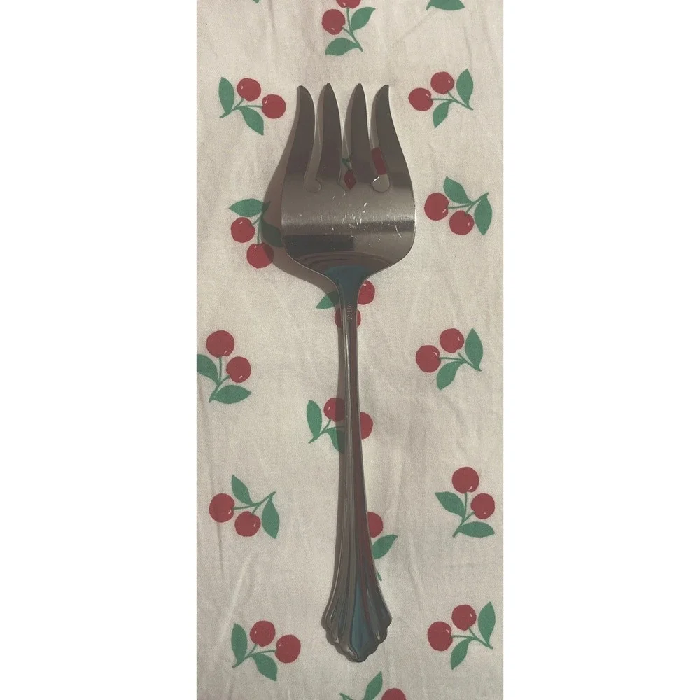 Vintage Oneida BANCROFT 18/8‎ Stainless Flatware Silverware Serving Meat Fork